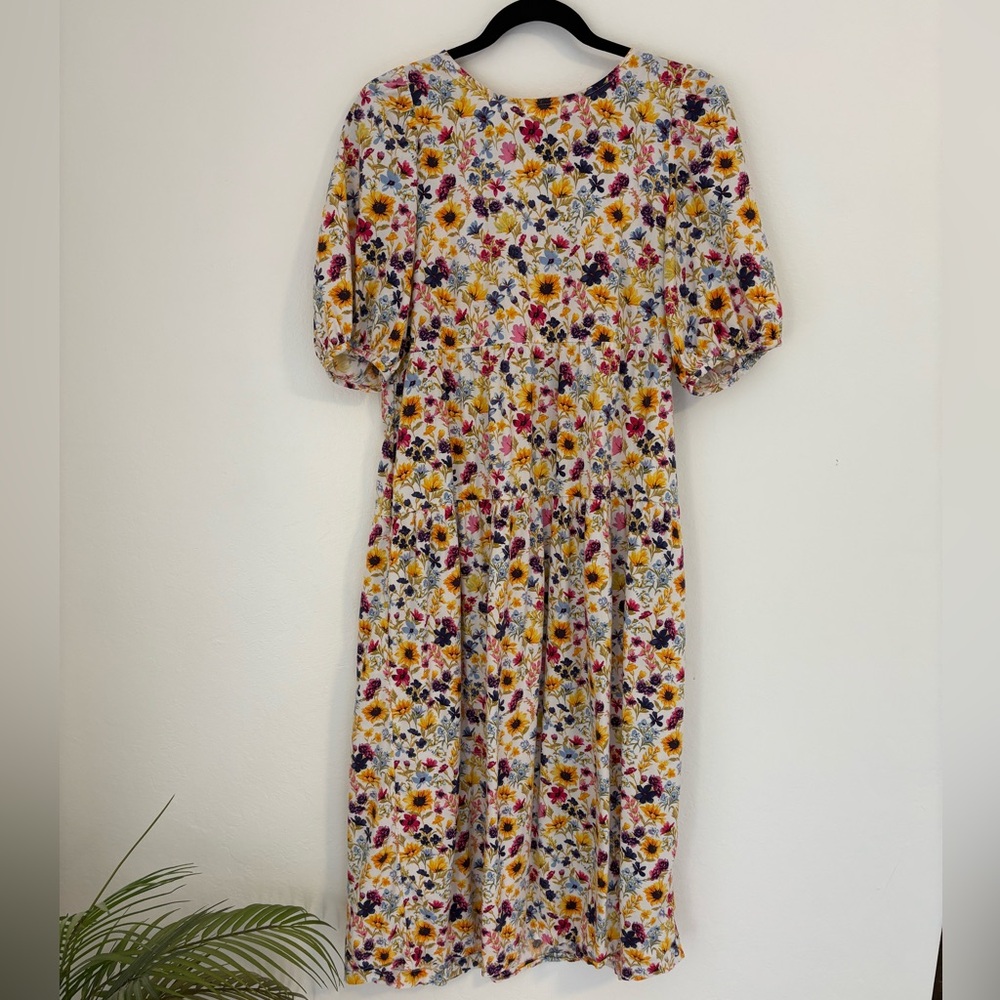 Floral Print Women's Dress - S